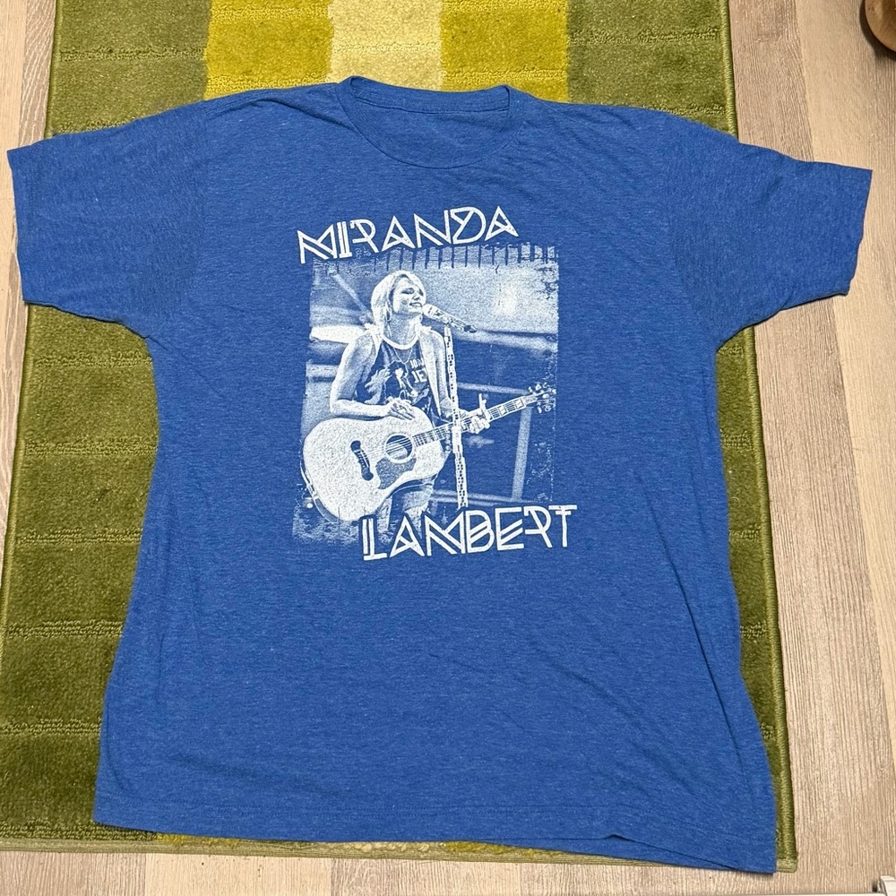 Blue Miranda Lambert Keeper of the Flame tour T-Shirt unisex Large country music